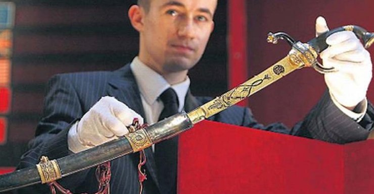 Шабля Наполеона, Наполеон Бонапарт, антикваріат, аукціон, холодна зброя