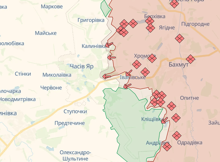 Ситуация возле Часового Яра, Донецкая область