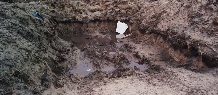 Одно из мест, где враги рыли окопы