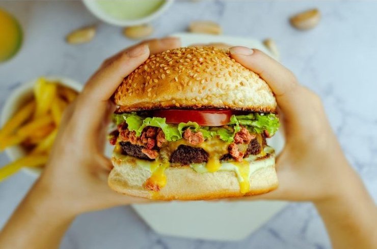бургер, веганы, веганство, веганская еда, веганские блюда, вегетарианство, вегетарианцы