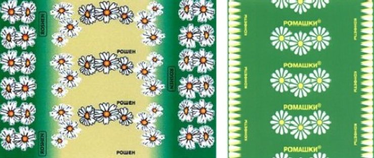 roshen, ромашка, этикетка, суд