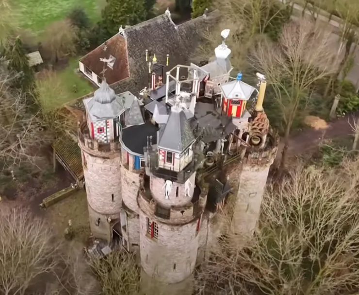 Дідусь збудував замок на 5 поверхів, фото, будівництво, курйози, Нідерланди, туризм, подорожі, Джеррі Халман