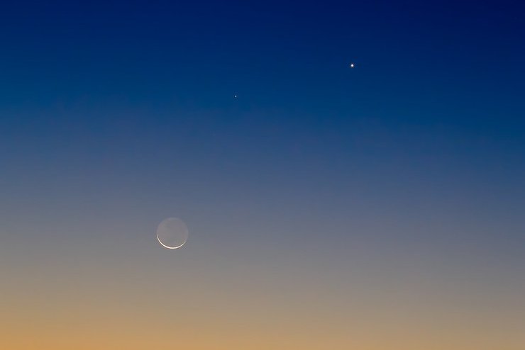 венера, місяць, меркурій