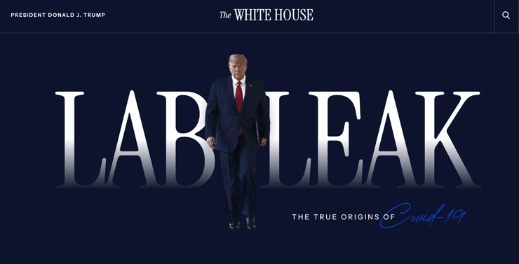 COVID-19, Білий дім, витік з лабораторії