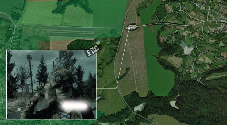 Рейд у РФ, КПП Колотилівки, Бєлгородська область, карта