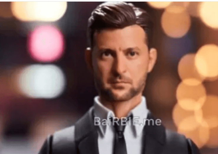 Володимир Зеленський у вигляді Кена — без слідів хронічної втоми