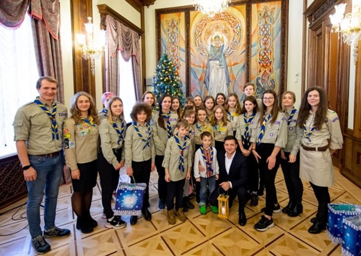 Zelensky with children
