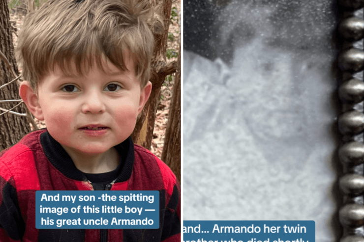 Сын не похож на родителей, внешнее сходство, реинкарнация, соцсети, родственники, TikTok, старое фото, далекий родственник