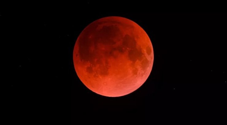 Луна, лунное затмение