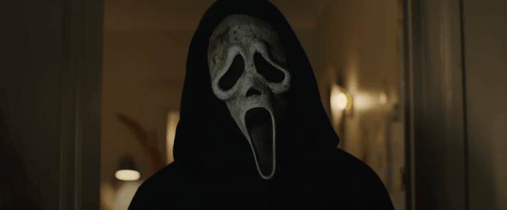 "Примарне обличчя" маніяка з фільму "Крик", 1996