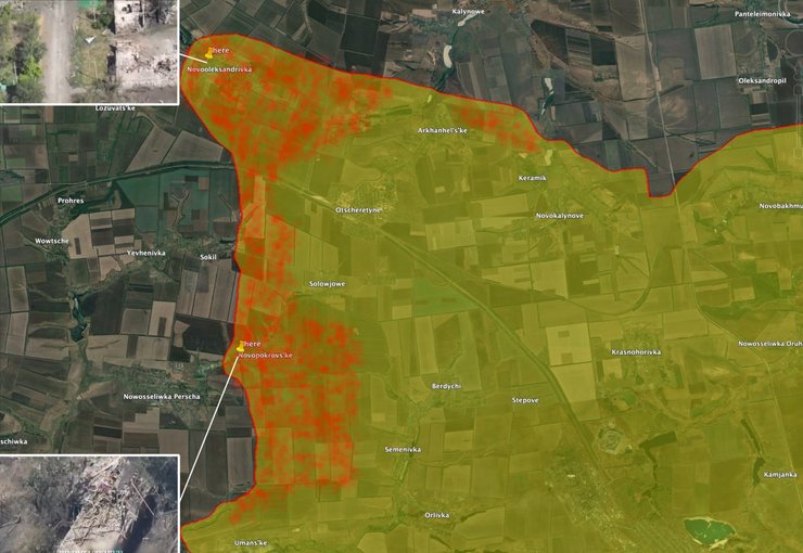 Карта боевых действий