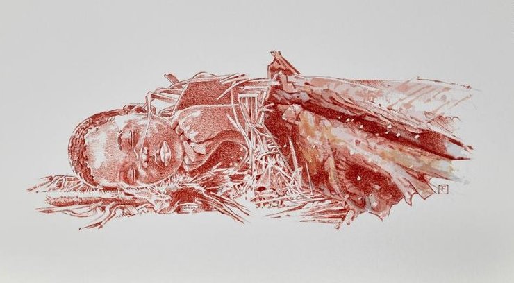 Ребенок лежит