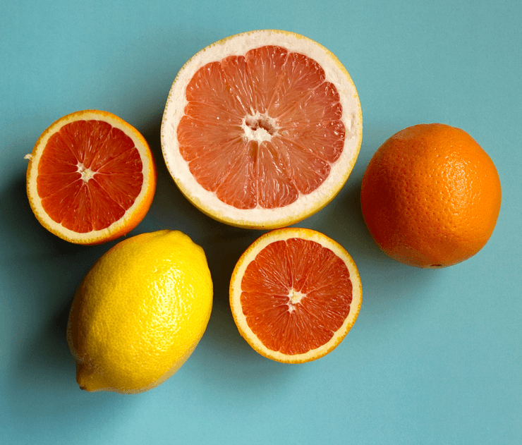 цитрусовые, лимон, витамины, стол, фото