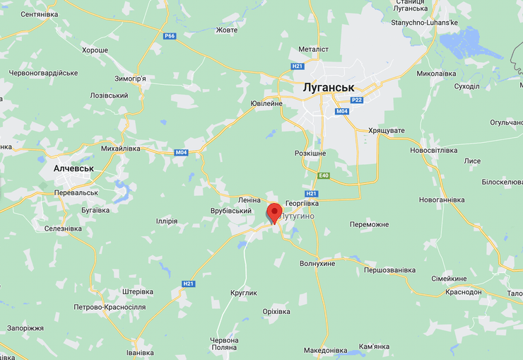 лутугине карта луганськ