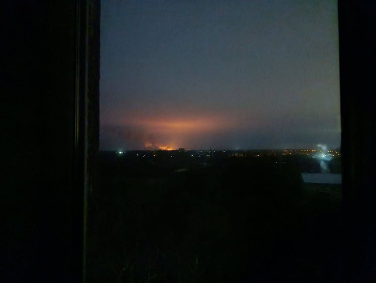 Взрыв в Донецке вечером 5 ноября