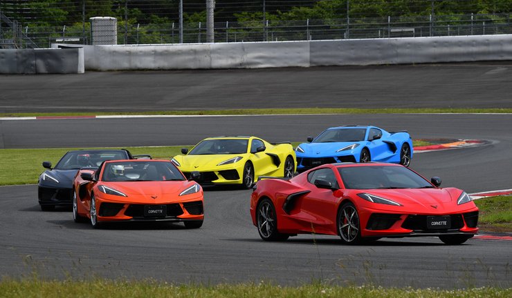 Ездовая презентация Corvette на японской трассе Fuji Speedway