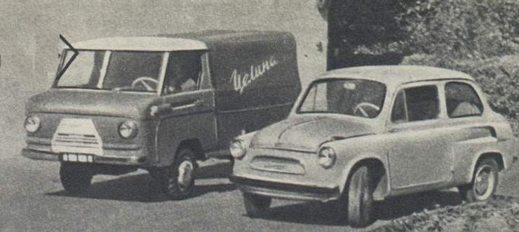 вантажний запорожець, вантажівка ЗАЗ, НАМІ-049А Цілина, горбатий Запорожець, ЗАЗ-965