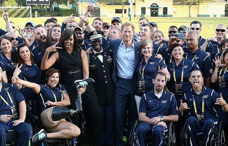 мишель обама, принц гарри, invictus games, игры непокоренных, ігри нескоренних
