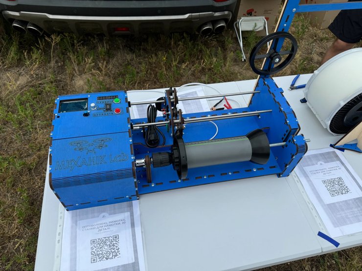 Станок для намотки оптоволокна Механик Lab