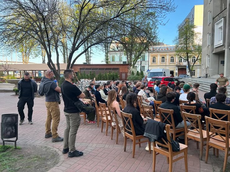 Евгений Врядник, лекция Евгения Врядника, Киево-Могилянская академия, лекция военного, Культурно-художественный центр НаУКМА