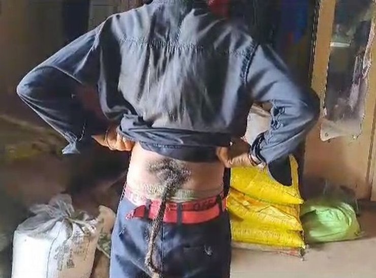 Мальчик с хвостом, хвост обезьяны, хвост, волосы похожие на хвост, волосы со спины, растет хвост,