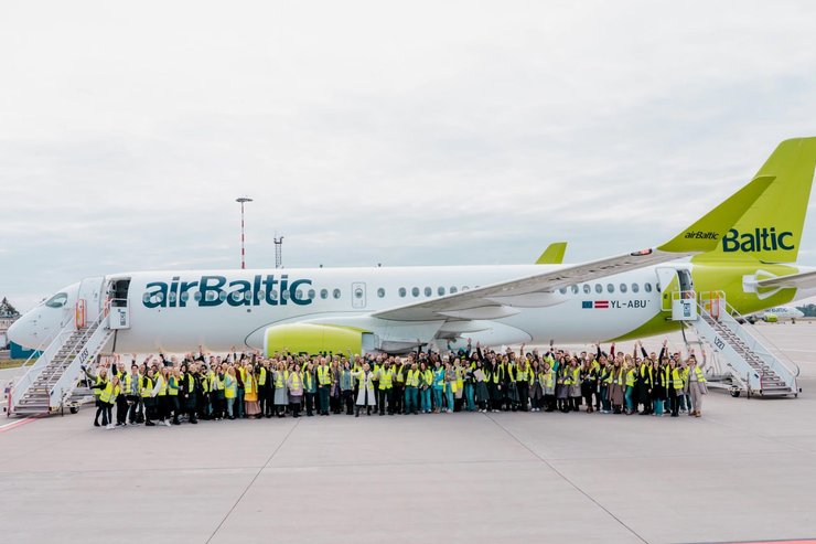 Полторы сотни сотрудников для тестирования спутникового интернета собрали компании airBaltic и Starlink