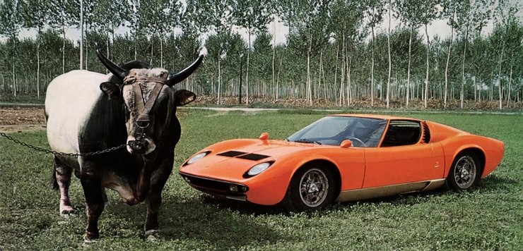 Первый построенный экземпляр Lamborghini Miura, 1966 год
