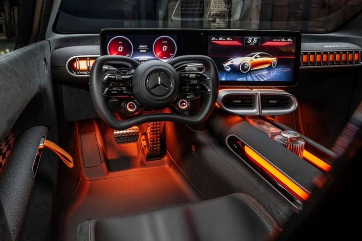 Салон Mercedes-AMG GT XX, Mercedes-AMG, электромобиль Mercedes