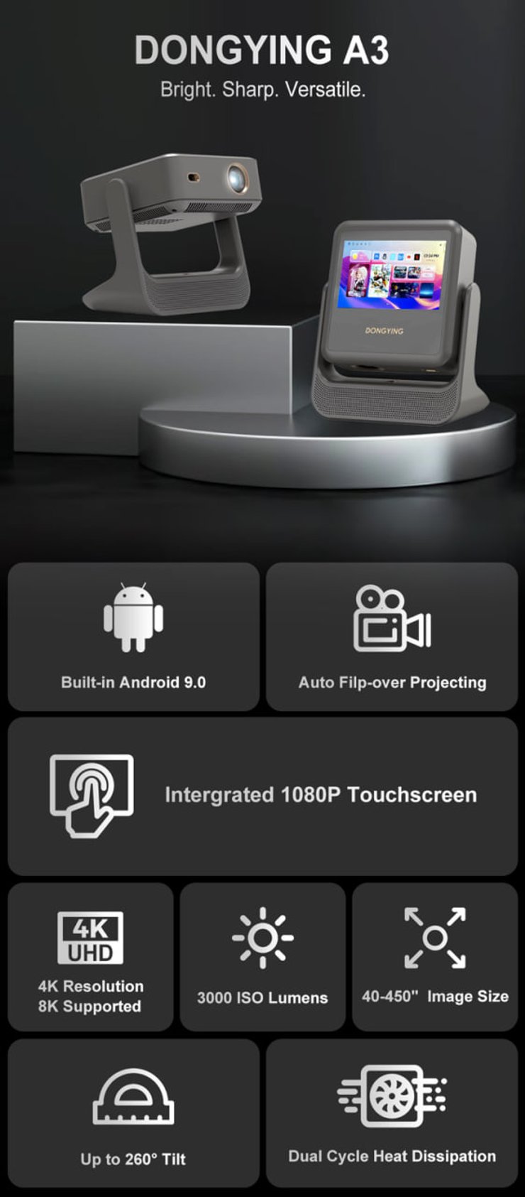 4K-проектор, Dongying A3, фото