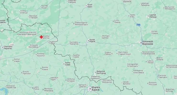 ракетний удар шостка карта