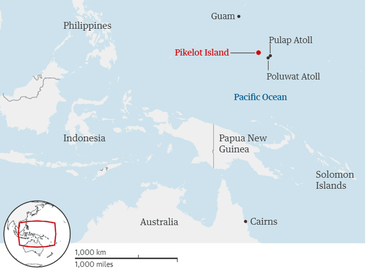 карта микронезии