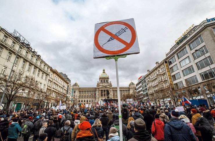 Цьогорічний січень у Європі та світі виявився часом масових протестів проти обмежувальних заходів, пов'язаних із пандемією. Прага стала одним із міст такого "вільнодумства"