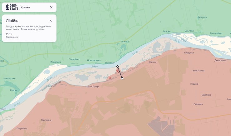 Война РФ, Крынки, 18 июля, карта, DeepState