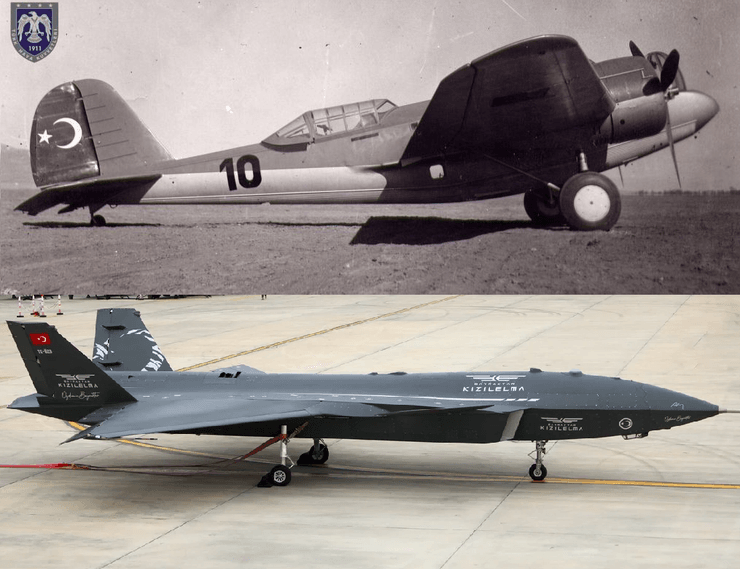 самолеты, история самолетостроения, военные самолеты, самолеты турции, самолет бомбардировщик, Martin 139, Kızılelma, ударные дроны, ударные бпла, турецкие бпла, Kızılelma, Akıncı, дроны, дрон-прототип, бомбардировочная авиация