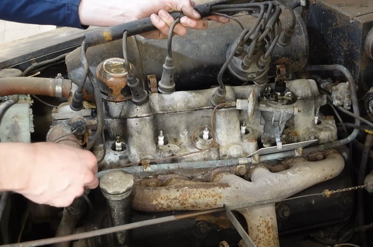 Мотор Rover P4 заводится