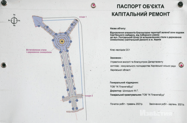 флагшток харків, паспорт об'єкта