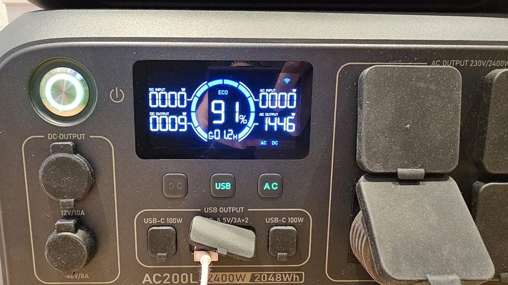 Дисплей Bluetti AC200L