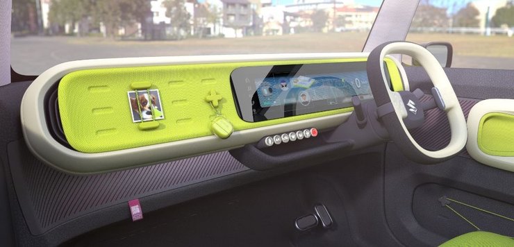 салон Suzuki eWX, новый Suzuki eWX, электромобиль Suzuki, электромобиль Suzuki, кроссовер Suzuki