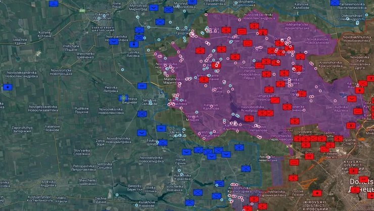 карта боев Покровск