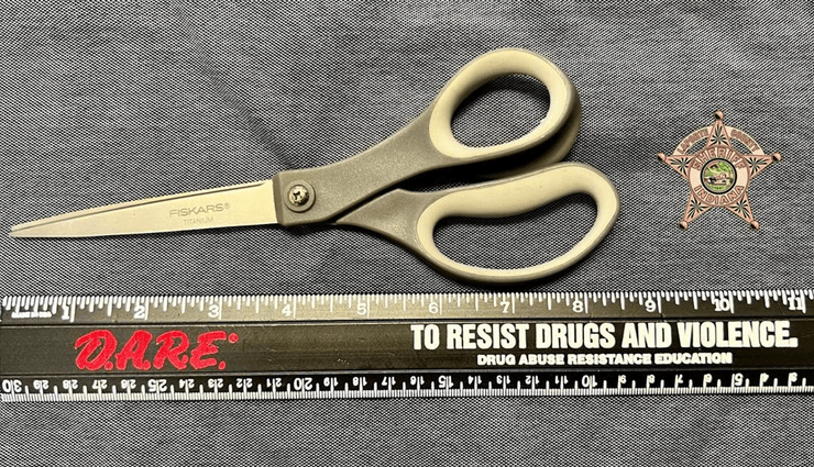 Ножницы, полиция, тюрьма, охрана, опасный предмет, острый предмет,