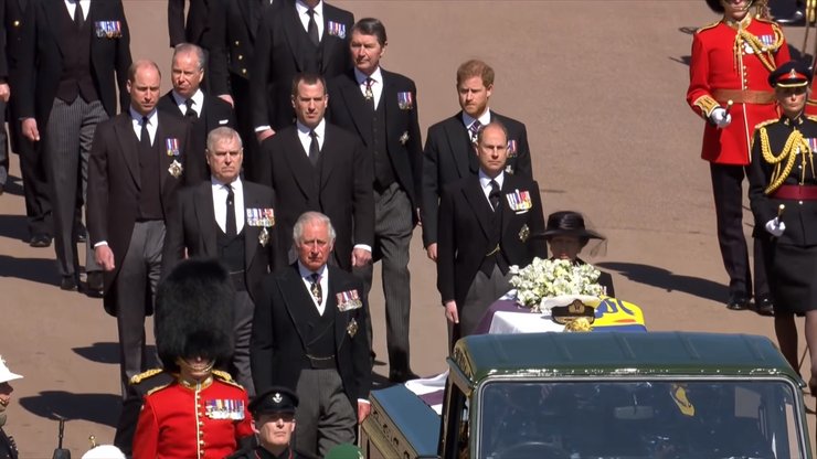 похороны, принц Филипп, принц Гарри, принц Уильям