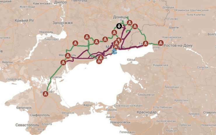 Схема нової залізниці РФ