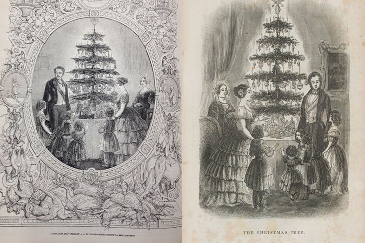 елка, рождественская елка, королева виктория