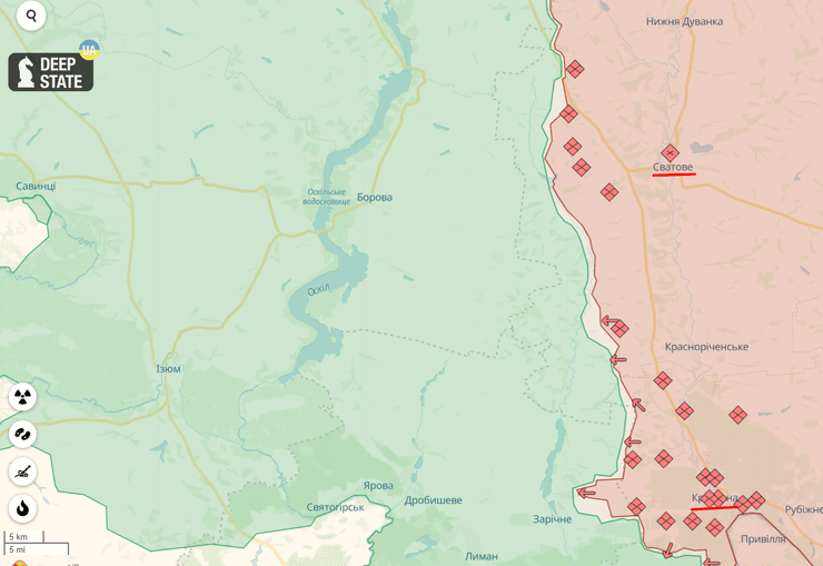 Карта: DeepState