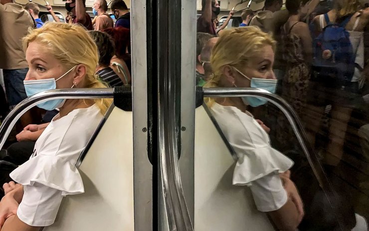 фото, карантин в метро