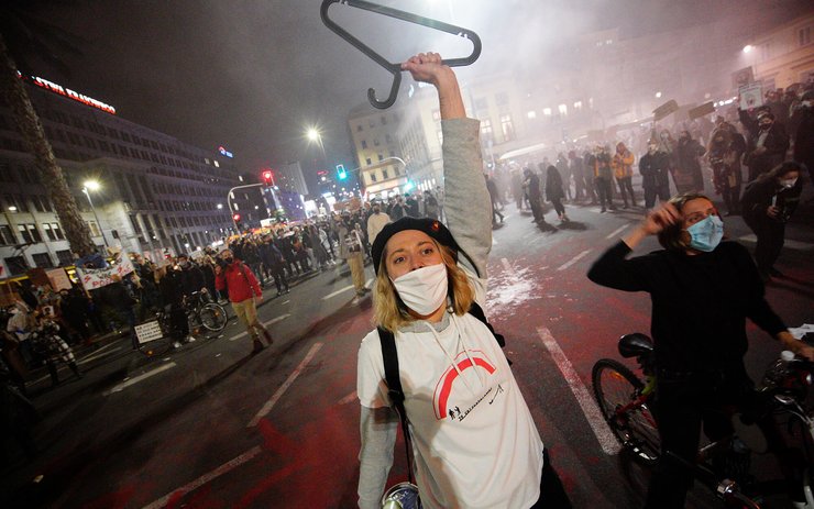 протесты, Польша, аборты