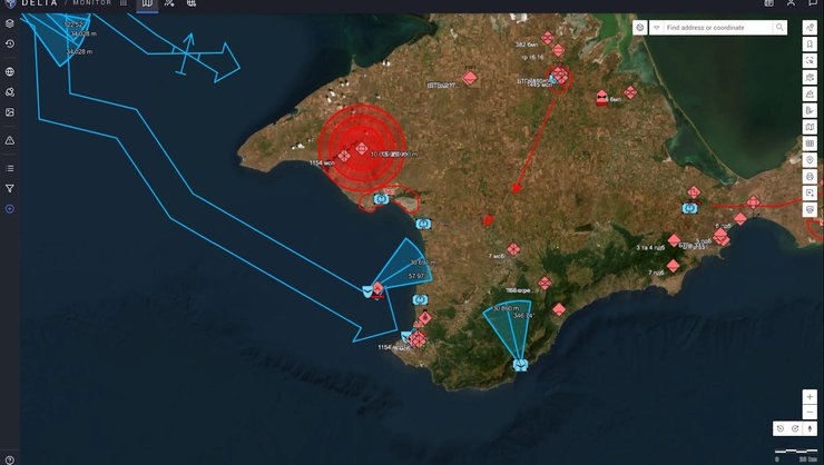 система управления боем DELTA, цифровая карта, цифровая карта, цифровая карта