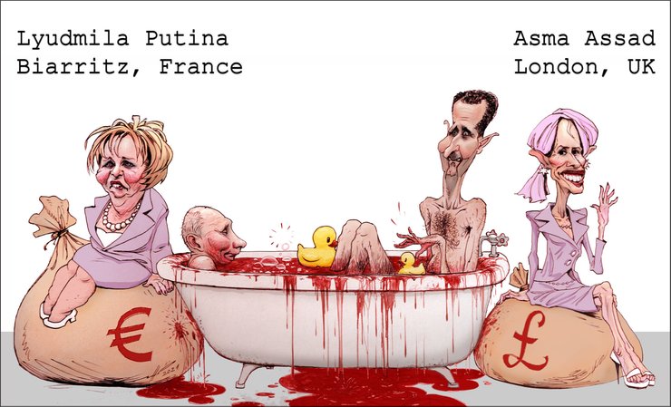 Денис Лопатин, карикатура