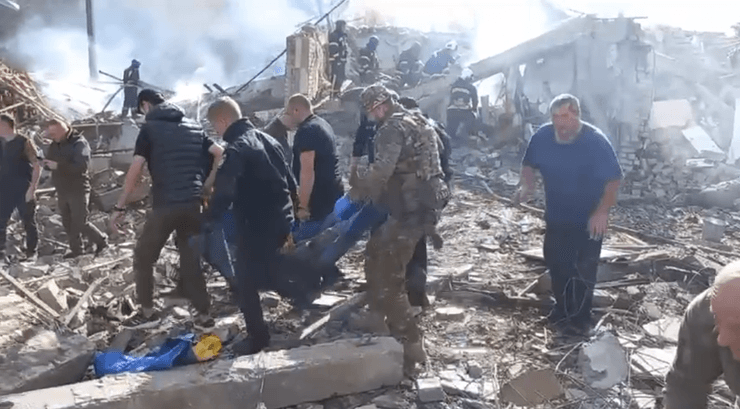 Наслідки ракетного удару, село Гроза, Харківська область, ракетний удар, військові злочини росії