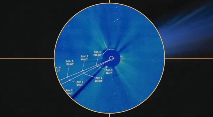 Солнце комета C/2026 A1 (MAPS)
